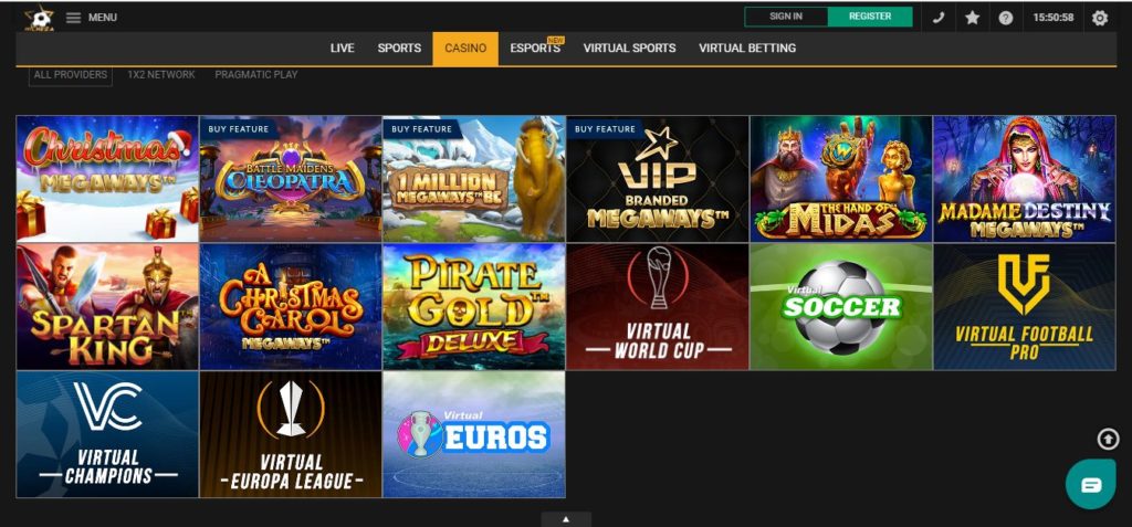 mCHEZA casino games