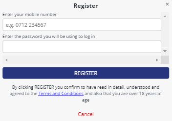 Betika casino registration form
