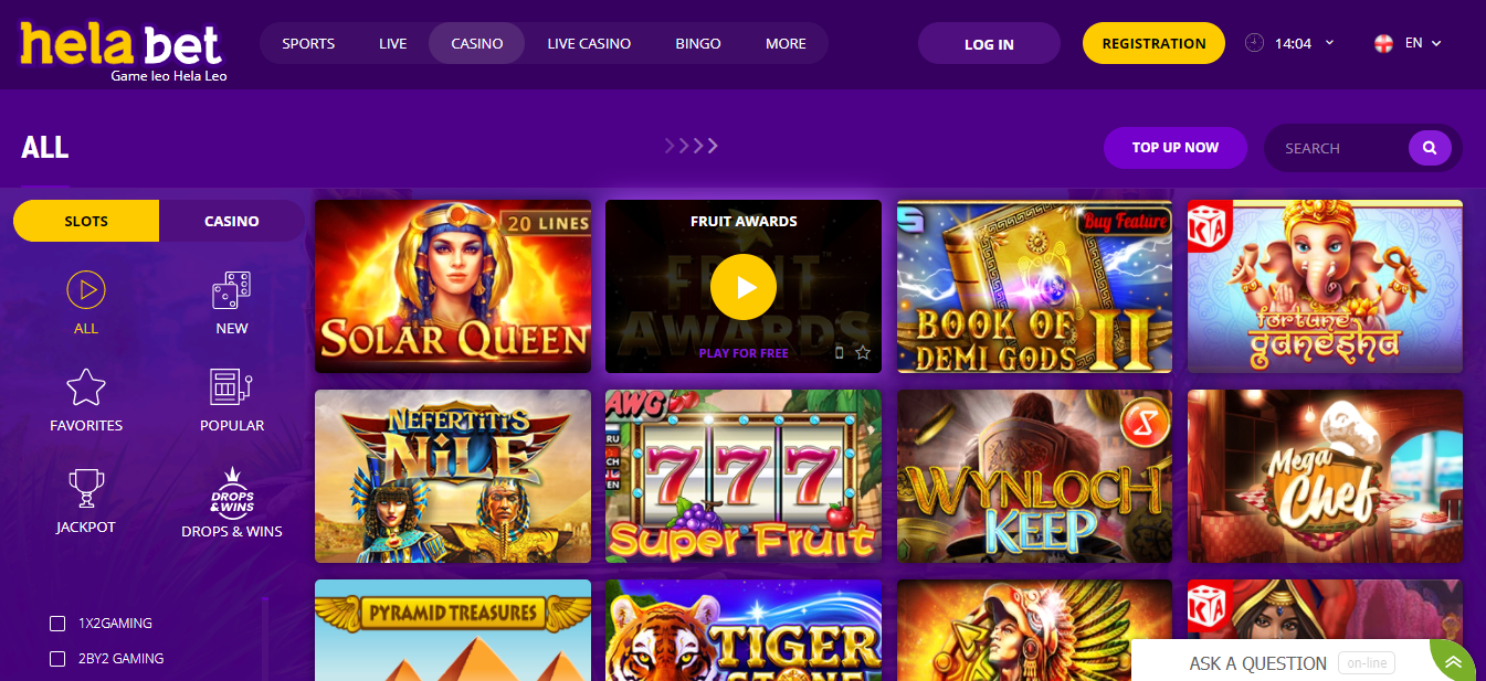 Helabet Casino kenya website