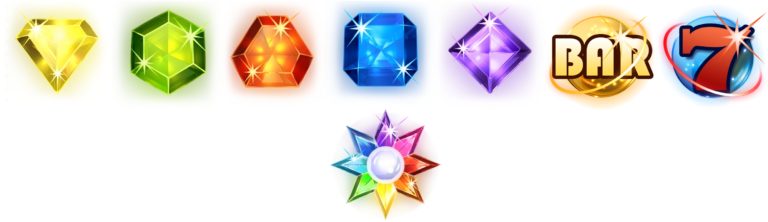 Starburst slot game symbols