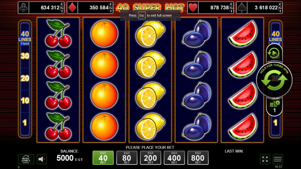 40 Super Hot slot game