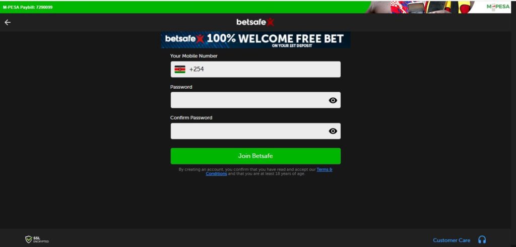 Betsafe registration