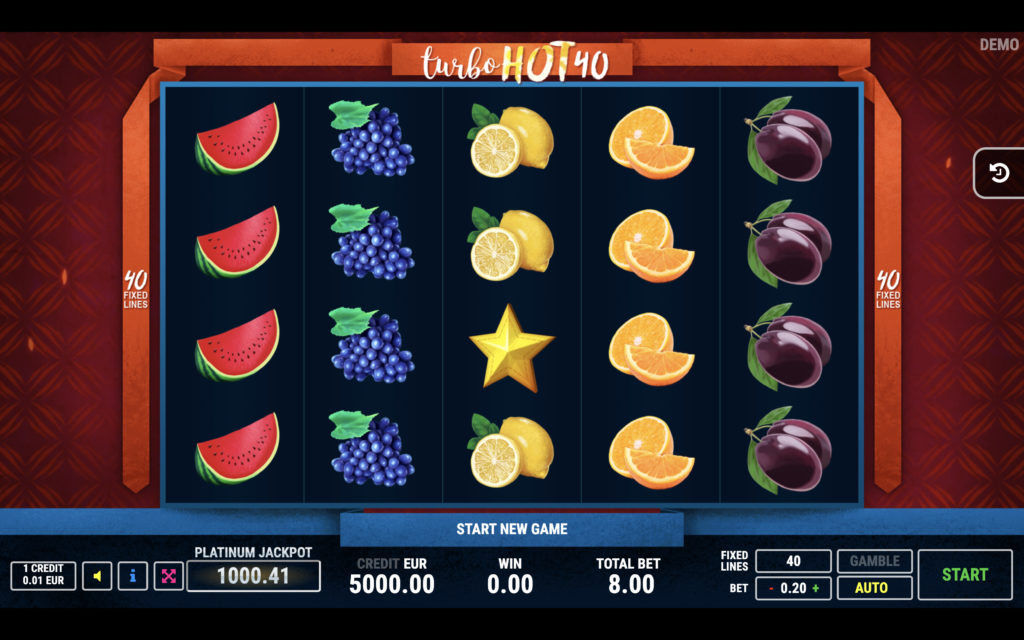 Turbo hot 40 slot game by fazi