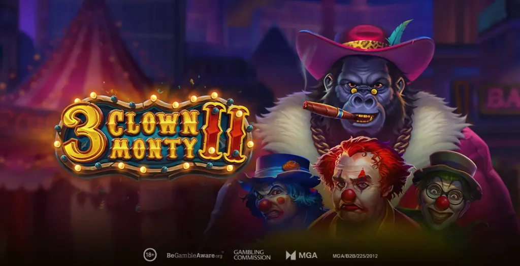 3 Clown Monty II by Play'n GO