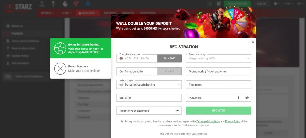 888starz Casino Registration 